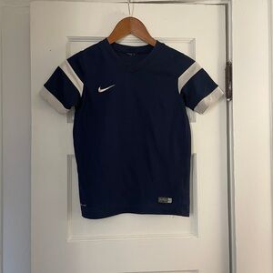 Nike Dark Blue and White Jersey